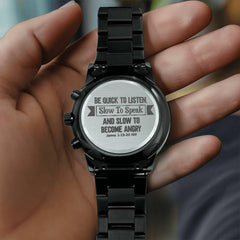 Be Quick to Listen (James 119-20) – Men's Watch