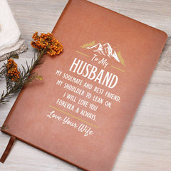 My Soulmate and Best Friend - Leather Journal